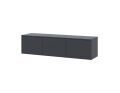 TV stolek Doros Levia Antracit 3 dveře 130x35x33 (41516289)
