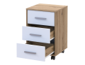 Komoda Doros T3 Dub Evok/Bílý DTD 43×42×66,4 (41901068)
