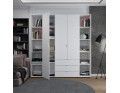 Set Doros Gelar se 2 regálů Bílý 3 dveře 192,6×49,5×203,4 (42005035)