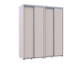 Šatní skříň s posuvnými dveřmi Doros Sigma Slim Kašmír 2+2 dveře 180x60x214.4 (42005583)