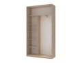 Šatní skříň Doros City Light Dub Sonoma 1 DTD / 1 zrcadlo 120×45×225 (42002033)