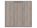 Šatní skříň Doros City Light Dub Sonoma 3 DTD 225×60×225 (42002137)