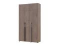 Šatní skříň s policemi a nástavcem Doros Kasper Cremona Cannolo 3 LTD 135×48×245  (42005565)