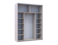 Šatní skříň s posuvnými dveřmi Doros G-Caiser Kašmír 2 zrcadla / 3 části 180x60x240 (42005324)