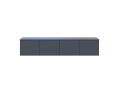 TV stolek Doros Levia Grafit 4 dveře 160x35x33 (41516088)