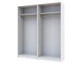 Skříň na oblečení Doros Promo Bílá 2+2 dveře 180×48×204 (42005008)