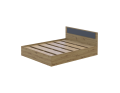 Postel Doros Rondi Dvoulůžková Dub Artisan/Antracit 160x200 (44900532)