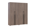 Šatní skříň s policemi a zásuvkami Doros Kasper Cremona Cannolo 2+2 LTD 180×48×204  (42005535)