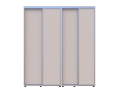 Šatní skříň s posuvnými dveřmi Doros Sigma Slim Kašmír 2+2 dveře 190x60x214.4 (42005585)