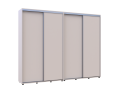 Šatní skříň s posuvnými dveřmi Doros Sigma Slim Kašmír 2+2 dveře 270x45x214.4 (42005600)