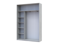 Šatní skříň Doros City Light Borovice Natti 1 DTD / 1 zrcadlo 120×60×225 (80736498)