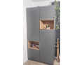 Skříň na oblečení s nikou Doros Dale Antracit/Dub Evok 2 dveře 115,2 × 52 × 220 (44900525)