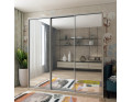 Šatní skříň Doros City Light Dub Sonoma 3 zrcadla 225×60×225 (42002138)