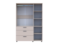 Skříň na oblečení Doros Thorn Kašmír 3 DTD/3Š tyč 135х51.6х200 (44900497)