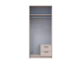 Šatní skříň Doros Rondy se zrcadlem Kašmír 2 dvere 82x52x195 (80738468)