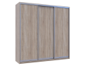 Šatní skříň Doros City Light Dub Sonoma 3 DTD 225×60×225 (42002137)
