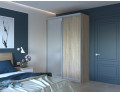 Šatní skříň Doros City Light Dub Sonoma 1 DTD / 1 zrcadlo 150×60×225 (42002039)