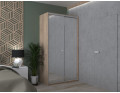 Šatní skříň Doros City Light Dub Sonoma 2 zrcadla 120×45×225 (44900068)