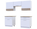 Kuchyně Lea Doros 1,8 m Bílá/Dub Sonoma DTD 180×60×250 (81000010)