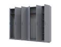 Sada Promo Šedá 3+3 dveře 270x48x204 (80737768)