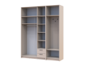 Šatní skříň Doros Rondi s věšákem a nástavcem Kašmír 3 dvere 181x52x236 (42005395)