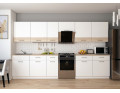 Kuchyně Lea Doros 3,4 m Bílá/Dub Sonoma DTD 340×60×250 (81000007)