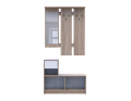 Předsíň Bela Dub Sonoma/Bílá 1 DTD / 1 zrcadlo 100×40×210 (44900410)