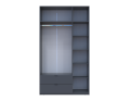 Šatní skříň Lukas Grafit/Grafit 3 dveře 135x50x240 (80737801)