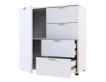 Komoda Doros Ron 1 1 dveře 4 zásuvky Bílý 80 × 38 × 81 (41516005)