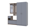 Předsíň Bela a skříň Promo Cremona Cannolo/Šedá 2 DTD 190×48×204 (42005331)