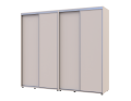 Šatní skříň s posuvnými dveřmi Doros Sigma Slim Kašmír 2+2 dveře 240x60x214.4 (42005595)