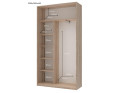 Šatní skříň Doros City Light Dub Sonoma 2 DTD 120×45×225 (42002011)