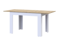 Jídelní stůl Doros Flint Bílý/Dub Artisan 120/170x80x78 (41510130)