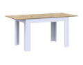 Jídelní stůl Doros Flint Bílý/Dub Artisan 120/170x80x78 (41510130)