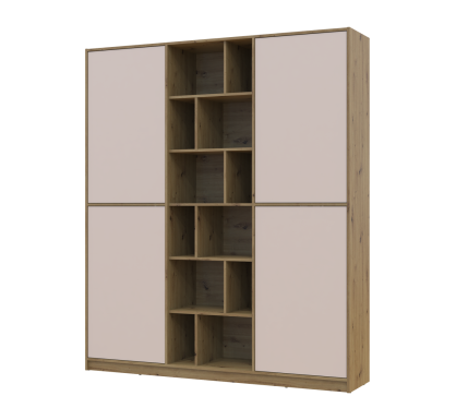 Skříň na oblečení Doros Morgan Dub Artisan/Kašmír DTD 180×40×210 (44900408)