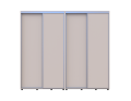 Šatní skříň s posuvnými dveřmi Doros Sigma Slim Kašmír 2+2 dveře 240x45x214.4 (42005594)