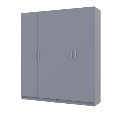 Sada Promo Šedá 2+2 dveře 180x48x204 (80737766)