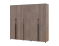 Šatní skříň s policemi a zásuvkami Doros Kasper Cremona Cannolo 2+3 LTD 225×48×204  (42005551)