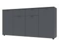 Komoda Doros Ron 7 Grafit 4 dveře 2 zásuvky 160 × 38 × 81 (44900236)