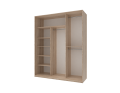 Šatní skříň Doros City Light Dub Sonoma 3 DTD 180×60×225 (42002003)