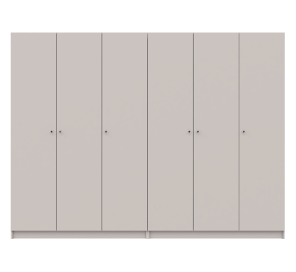 Skříň na oblečení Doros Promo Kašmír 3+3 dveře 270×48×204 (80737674)