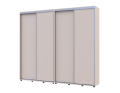 Šatní skříň s posuvnými dveřmi Doros Sigma Slim Kašmír 2+2 dveře 240x45x214.4 (42005594)