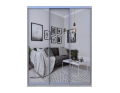 Šatní skříň Doros City Light Borovice Natti 3 zrcadla 180×60×225 (80736524)