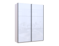 Šatní skříň s posuvnými dveřmi Doros G-Caiser Kašmír / Bílá 2 skla / 3 části 180x60x240 (42005325)