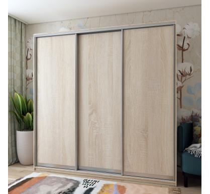 Šatní skříň Doros City Light Dub Sonoma 3 DTD 225×60×225 (42002137)