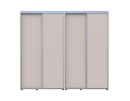 Šatní skříň s posuvnými dveřmi Doros Sigma Slim Kašmír 2+2 dveře 240x60x214.4 (42005595)