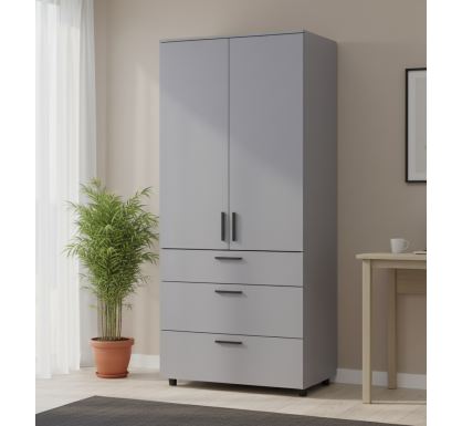 Skříň na oblečení Doros Thorn Šedá 2 DTD/3Š tyč 90х51.6х200 (44900441)