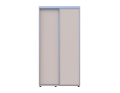 Šatní skříň s posuvnými dveřmi Doros Sigma Slim Kašmír 2 dveře 110x60x214.4 (42005454)