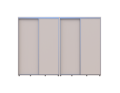 Šatní skříň s posuvnými dveřmi Doros Sigma Slim Kašmír 2+2 dveře 300x60x214.4 (42005607)