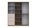 Skříň na oblečení Doros Morgan Dub Artisan/Kašmír DTD /Zásuvky 180×40×210 (44900409)